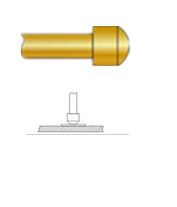 圓頭探針、探針用法圖、探針原理圖、測試探針圖片