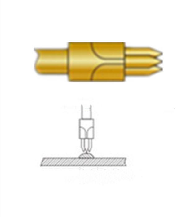 三尖頭探針、探針用法圖、探針原理圖、測試探針圖片